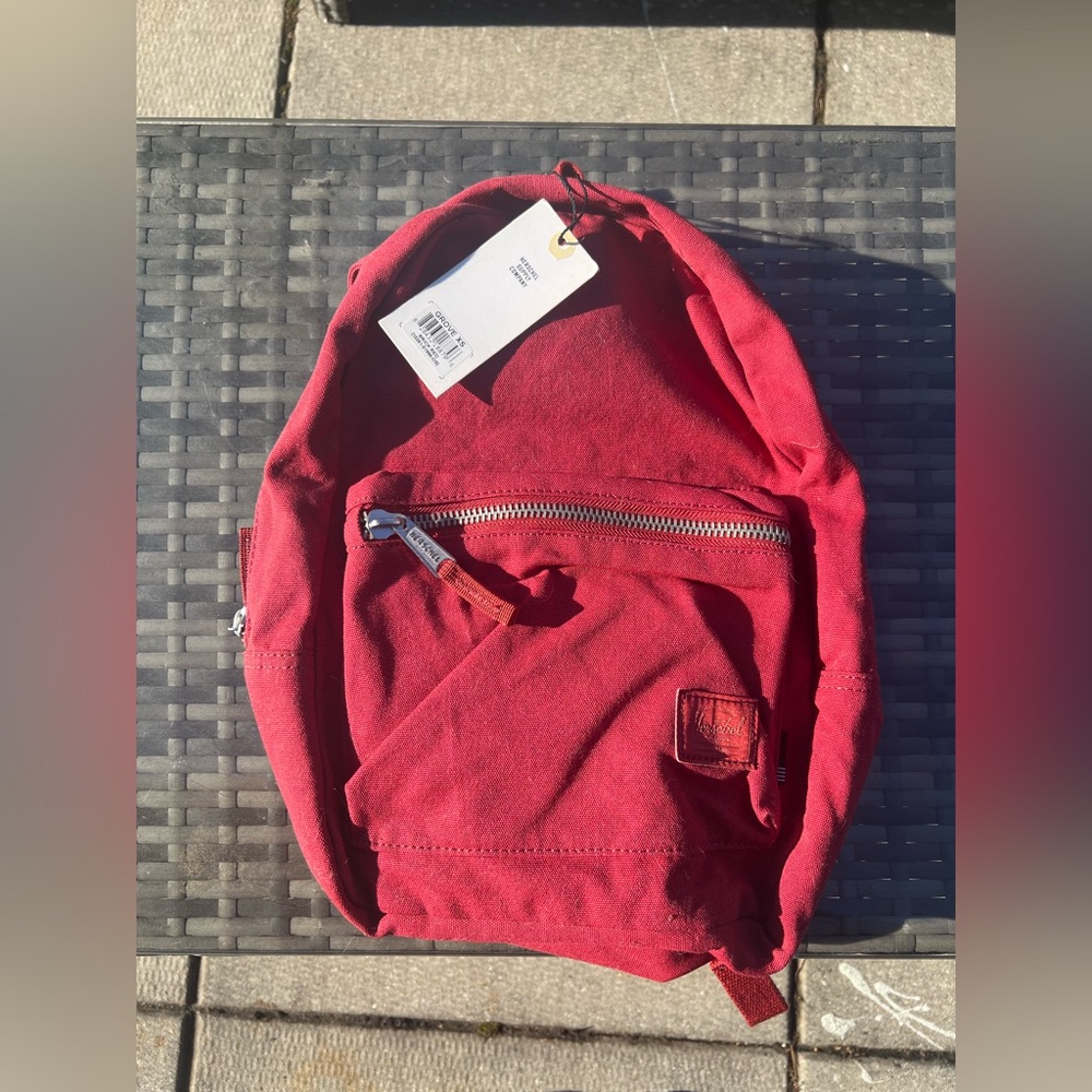 Herschel red mini backpack
